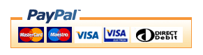 PayPal payment types include Visa, Amex, Switch and Mastercard.