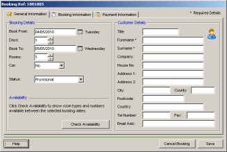 Making a Booking